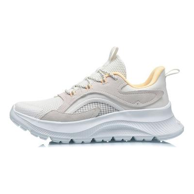 Li Ning CF Su Series Flying Feather Trendige Freizeitschuhe Damen Sneaker Perlweiß AGLQ184-3