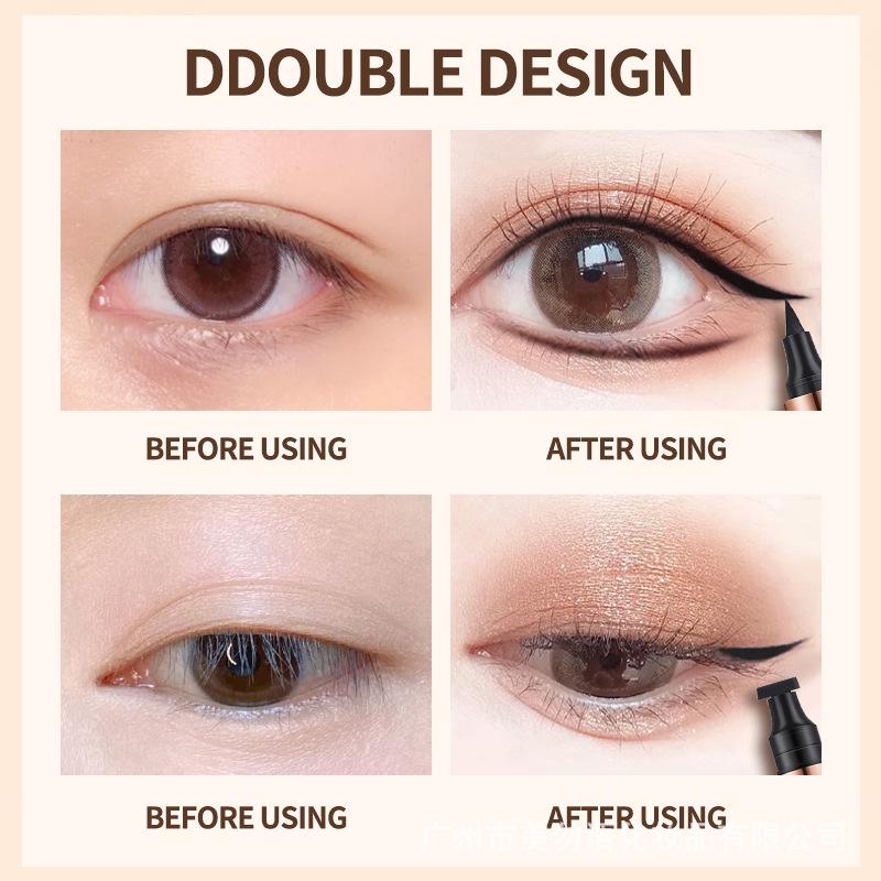 OCHEAL Dual Tip Triangle Eyelid & Highlight Pencil - Long-lasting, Smudge-proof, Waterproof, Beginner-friendly Eyeliner & Mascara Pen.