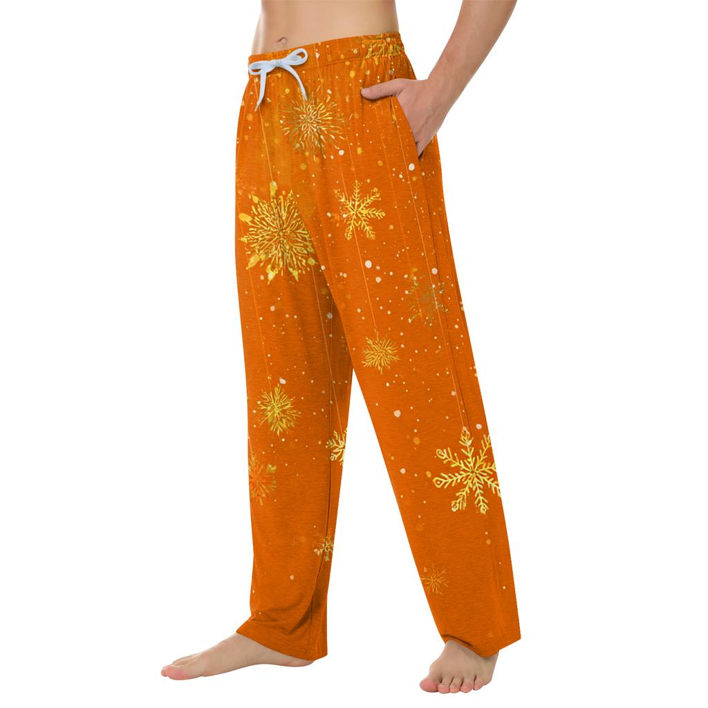 Men's Home Soft Pajama Pants Drawstring With Pockets Casual Sports Pants