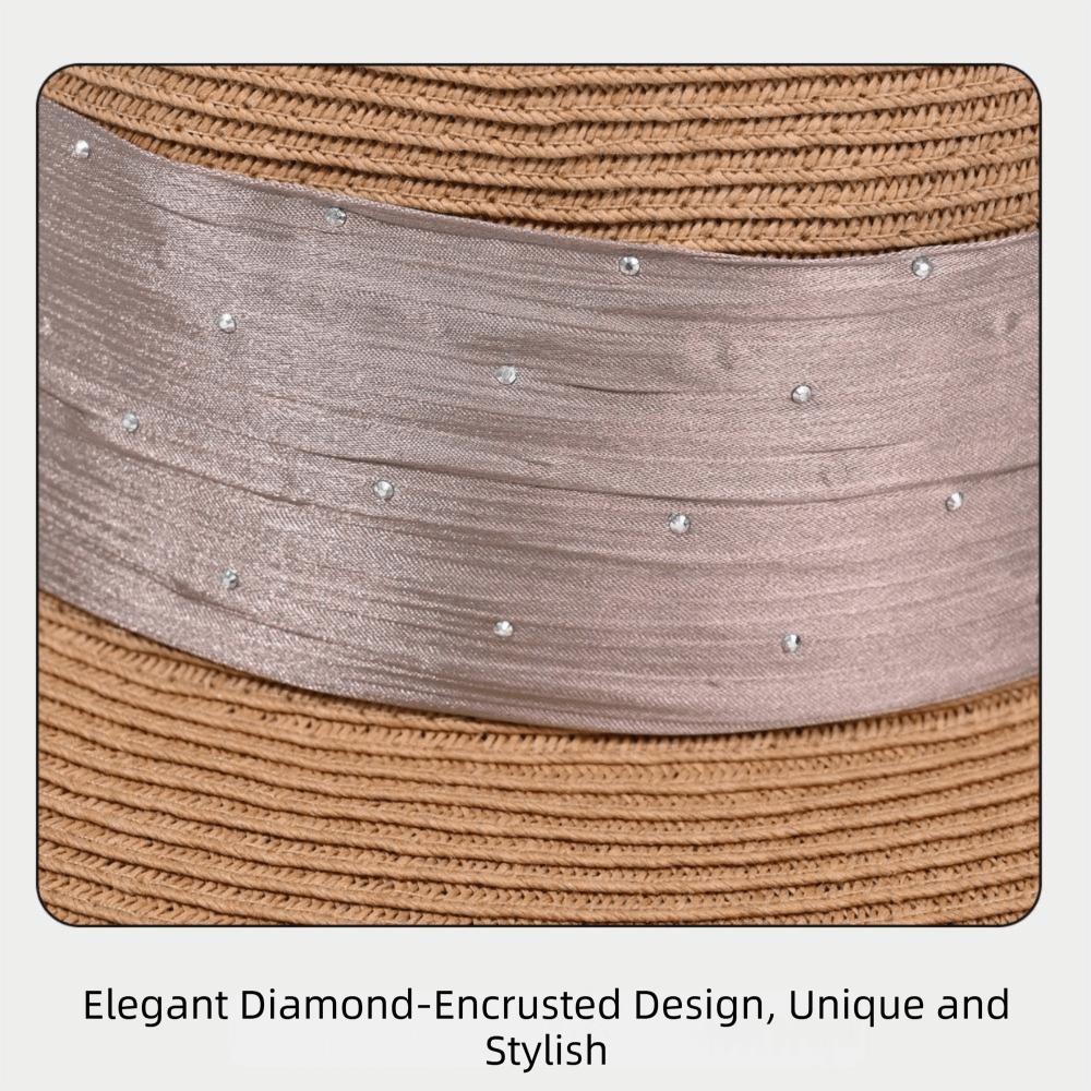 Dome Weave Hat Boho Women's Sun Hats Sweet UV Protection Cap Holiday