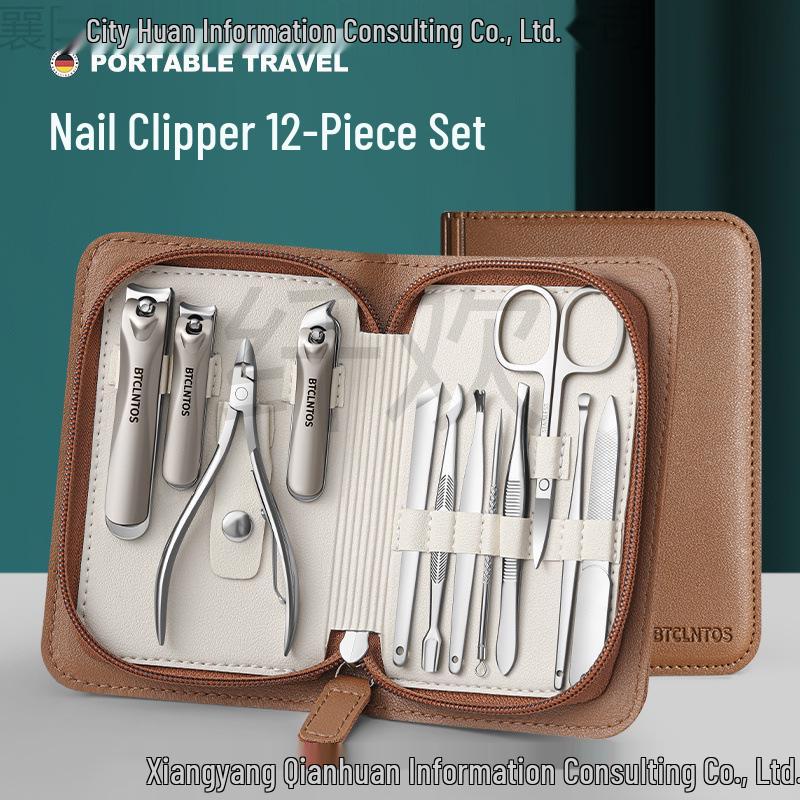 Deluxe Nagelknipser & Maniküre-Set für Herren mit multifunktionaler schräger Zange