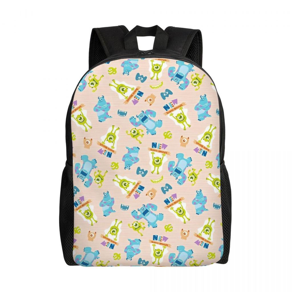 Zaino Mike Wazowski Uomo Donna Casual Borsa per Libri per College Scuola Borse Mostro Carine