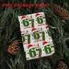 Christmas Gift Wrap Selfadhesive Paper With Santa And Reindeer Design For Holiday Packaging
