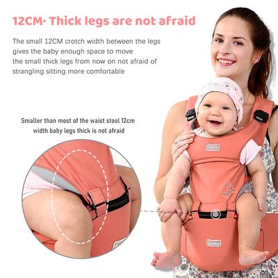 Ergonomic Baby Carrier with Detachable Hip Seat Multifunctional Baby Carrier Newborn To Toddler