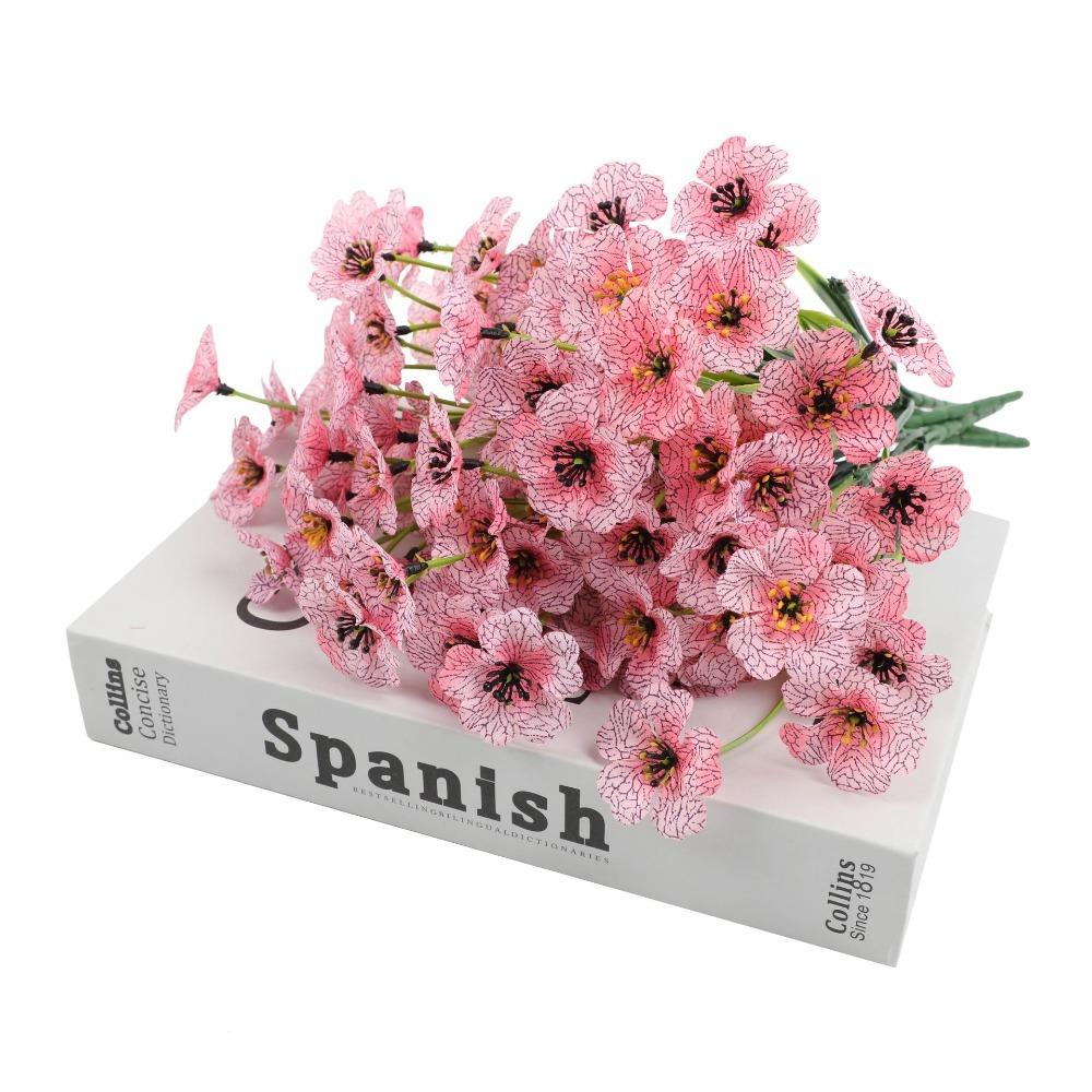 2/4Pcs 35cm Artificial Flowers for Outdoors UV Resistant Fake Flower Greenery Shrub Plant Home Garden Porch Patio Wedding Decor