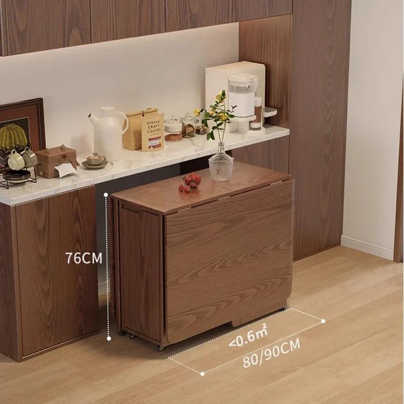 For Folding Dining Table Set 6 Chairs Luxury Modern Space Savers Minimalist Dining Table Nordic Table À Manger Kitchen Furniture