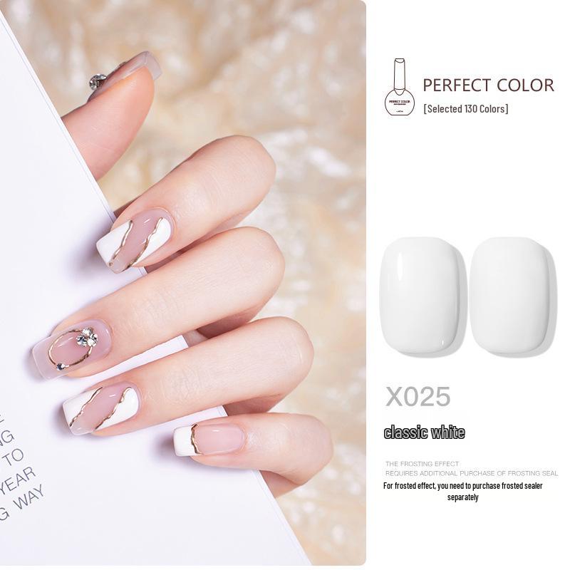 Nail Gel Polish: 130 New Nude & Bright Colors - Ice Translucent, Phototherapy, Glitter, Cat Eye Finish