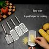Multi-Functional Stainless Steel Potato & Carrot Shredder Grater with Pusher & Scraper