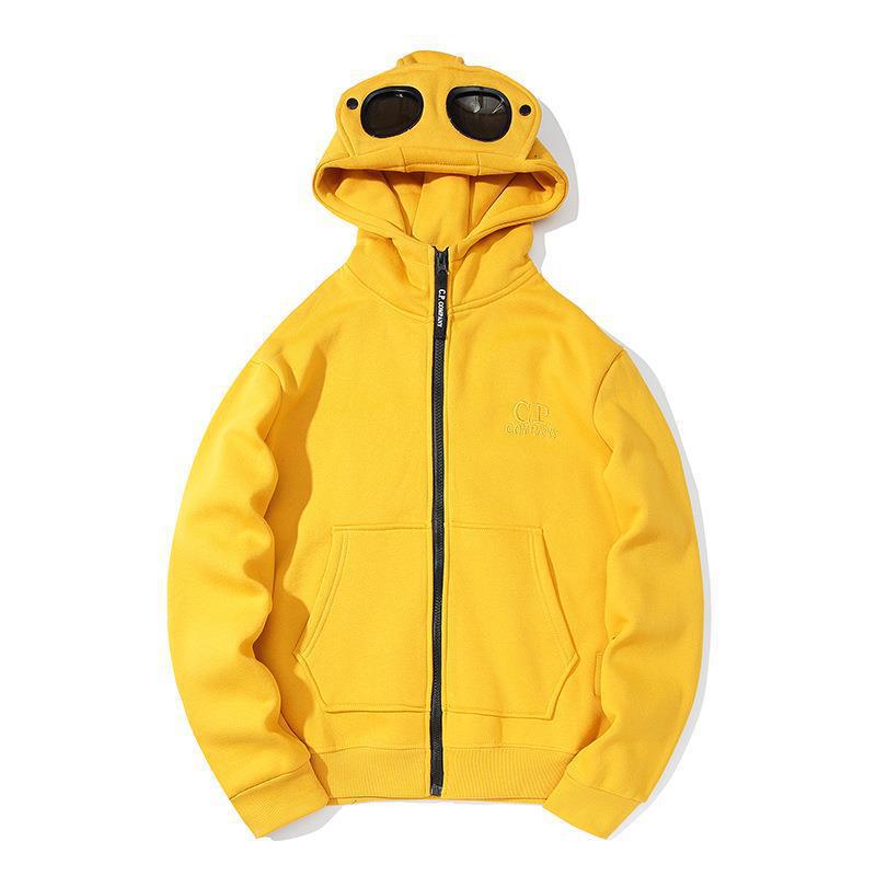 Trendy Autumn/Winter Unisex Round Lens Zipper Hoodie