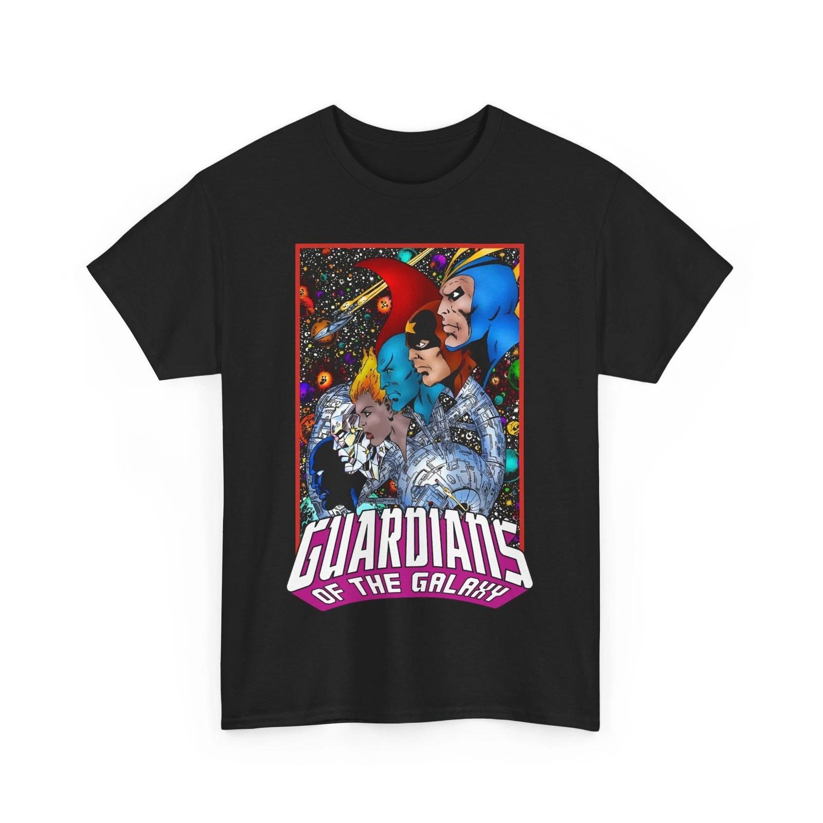 Guardians of the Galaxy T-Shirt - George Perez Art, Starhawk, Yondu, Vance Astro XS