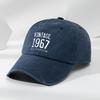 Washed Baseball Cap Men Women Vintage Cotton Curved Brim Sun Protection Hat