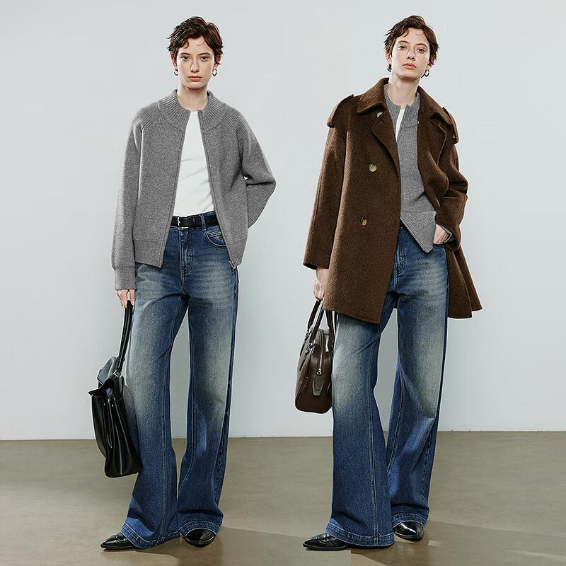 Women's Half-Zip Knit Cardigan Sweater