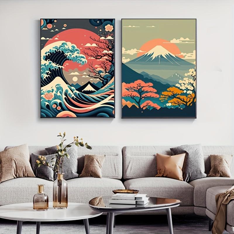 Perfect Japanese Nature Landscape Wall Art Canvas Painting Modern Wall Art Prints And Posters For Living Room Cuadros Decor