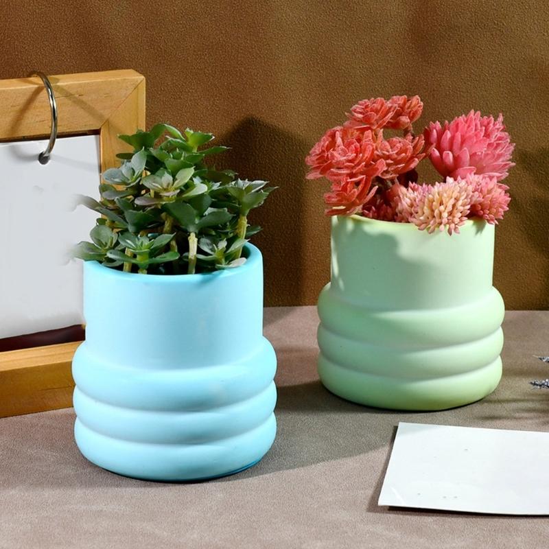 Multipurpose Cylinder Vase Silicone Mold Versatile Resin Cast Set for Home and Office Decoration and Jewelry Storage