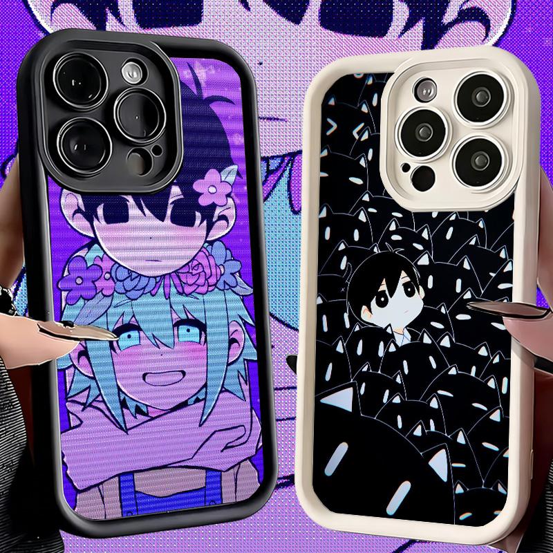 Phone Case for iPhone 17 Air 16E 15 16 Pro Max O-Omori Cartoon Game Cover 14 Plus 13 12 Mini Soft Shell Silicone Fundas
