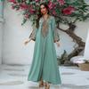AB417 Autumn/Winter 2024 Women's Embroidered Muslim Robe for Middle East Market