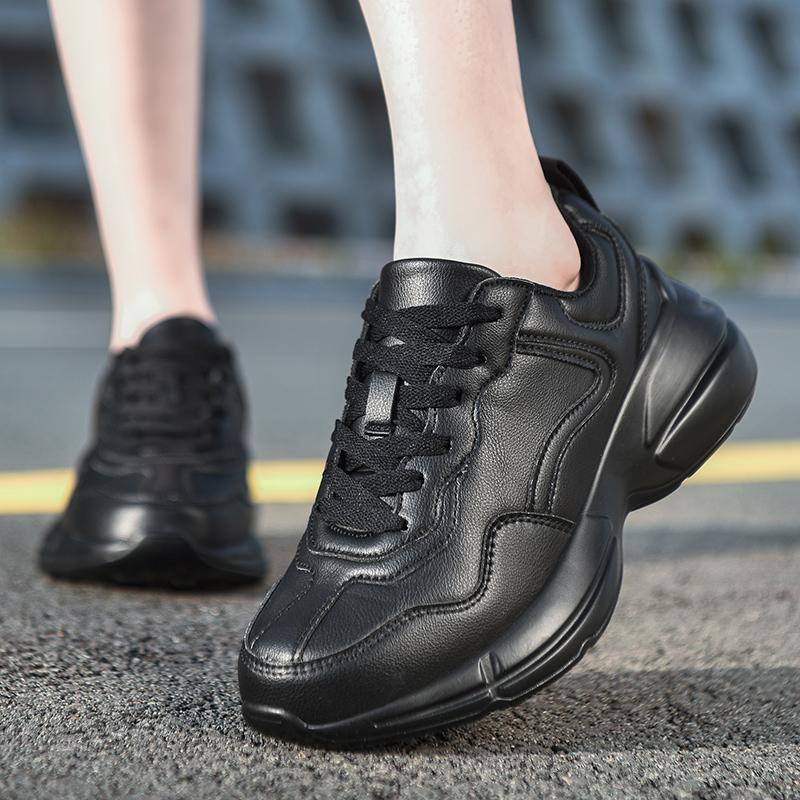 Fashion Designer Mens Women Luxury Chunky Casual 2024 Shoes Brand Leather Platform Sneakers for Men Girls Boys Tennis Tennis Original