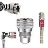 Electric Drill Wrench Attachment Multi-Function Universal Socket Tool, 3/8''-3/4'' Adjustable Socket, Corrosion Resistant Self-Adjusting Ratchet