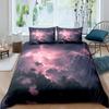Lightning Duvet Cover Set Sea Wave Natural Disasters Sea Landscape Bedding Set Dark Clouds King Size Polyester Comforter Cover