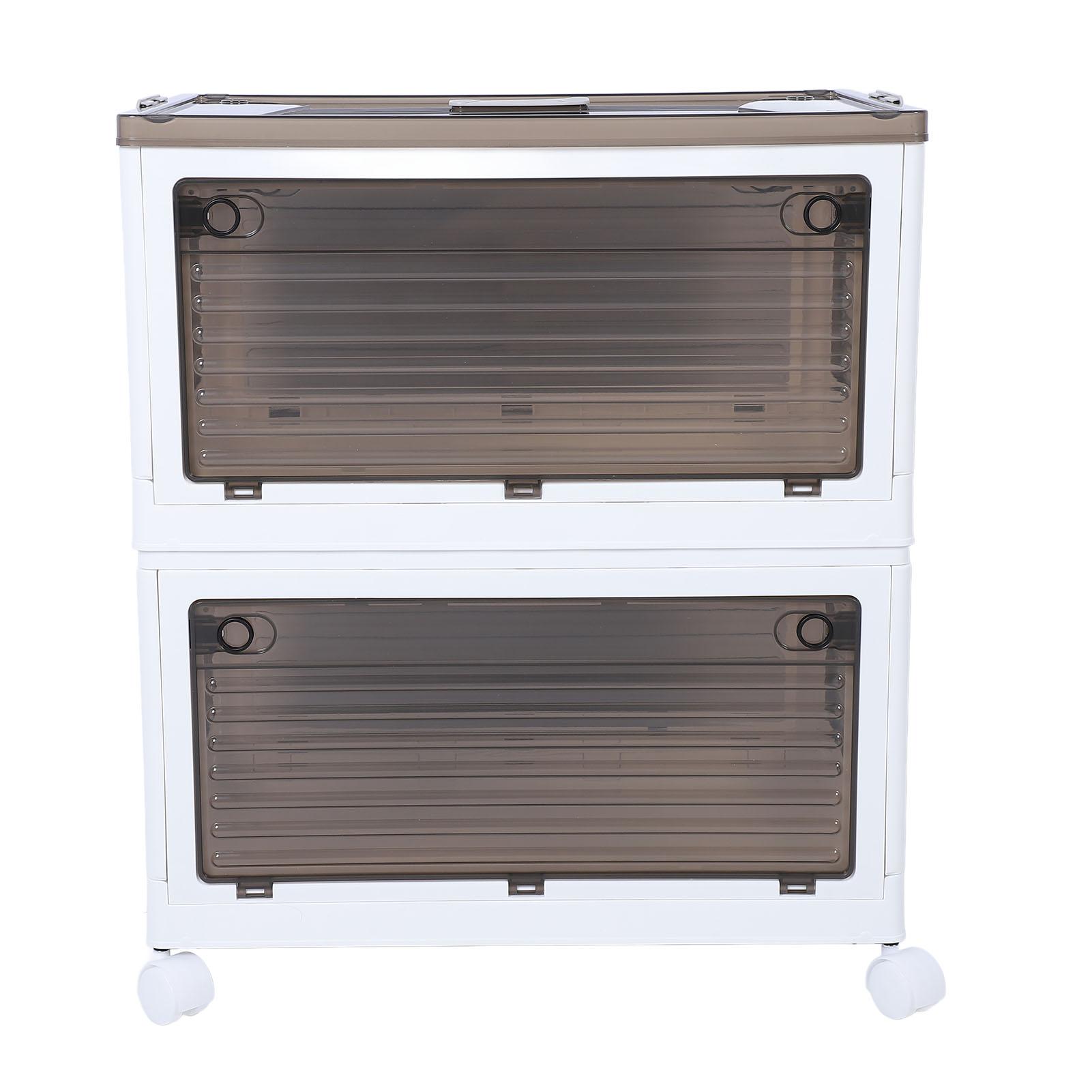 Складные контейнеры для хранения с колесной организацией складной штабелируемый контейнер для хранения прозрачный 5 слоев Medium 7096₽