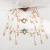 Vintage Luxury Forehead Chain Imitation Pearl Ethnic Headwear Head Chain Jewelry  Party Banquet