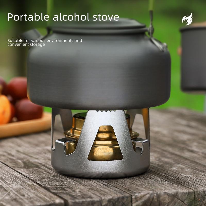 Ultra-Light Portable Alcohol Stove for Outdoor Use