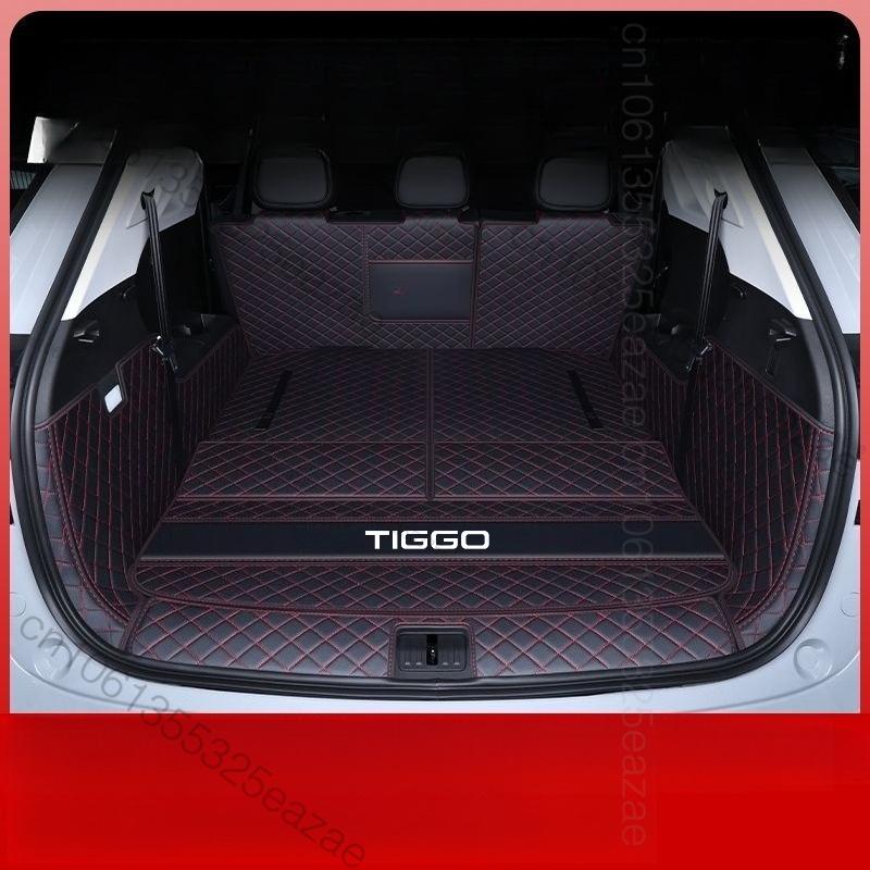 For Chery Tiggo 9 CSH PHEV 2025 2026 CAR Trunk Mat Car Leather Waterproof Floor Mat Car Styling Accessories Fully Sur