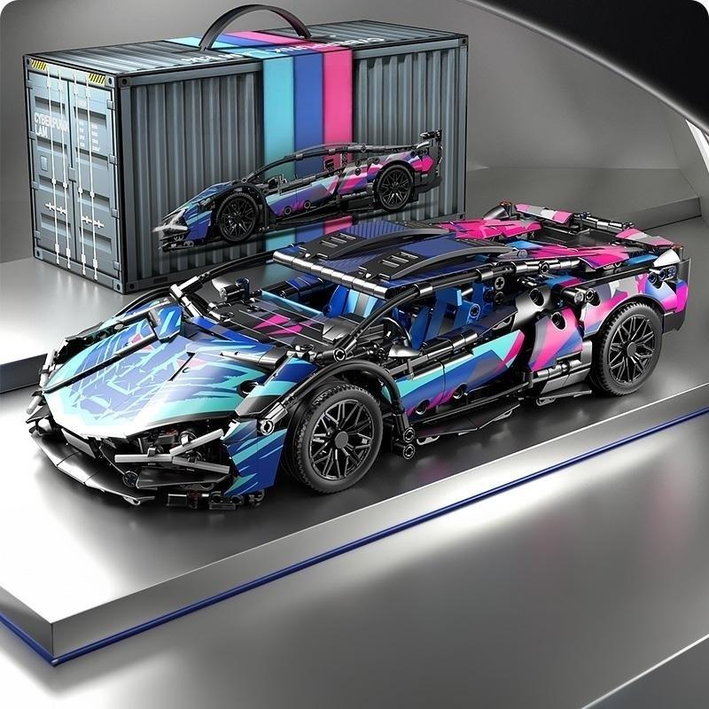 

TOYLINX Технические 1314 шт. Строительные блоки Автомобиль Гоночный Спорт Скорость Модель Транспортного средства Механические Супер Кирпичики Хэллоуин Праздничные Подарки