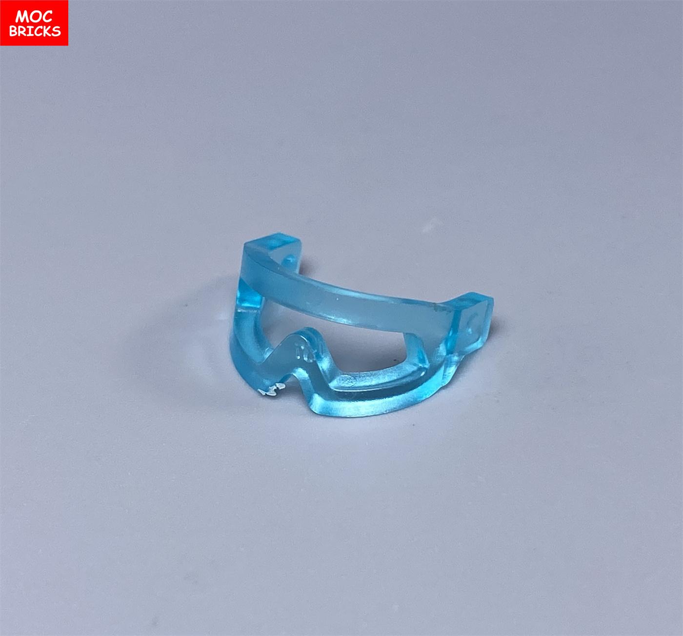 

non-toxic 10pcs/lot MOC Bricks 4cm Figure wear Diving Glasses Visors Safety Goggles 30170 Educational Building Blocks Kids Gifts