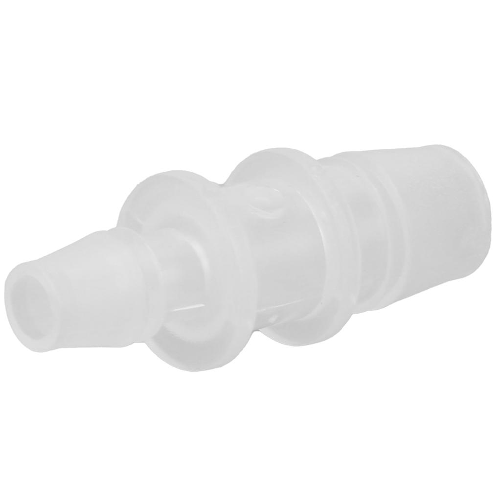 Aquarium Luftventilverbinder Variabler Durchmesser Gerade Klar Weiß Kunststoff Luftschlauch für Aquarien Wasserpumpen