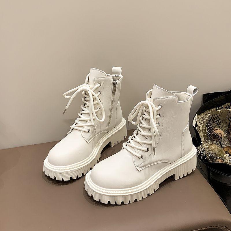 Fashion boots heightened platform short boots locomotive boots 2025 autumn and winter new British style student Martin boots women