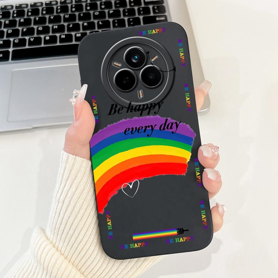 Für Realme 14 Pro 5G Hülle RMX5056 Stylische Kunstbemalte Abdeckung Stoßfeste Handyhülle Für Realme 14 Pro Plus Realme14 Pro+ Weiche Taschen