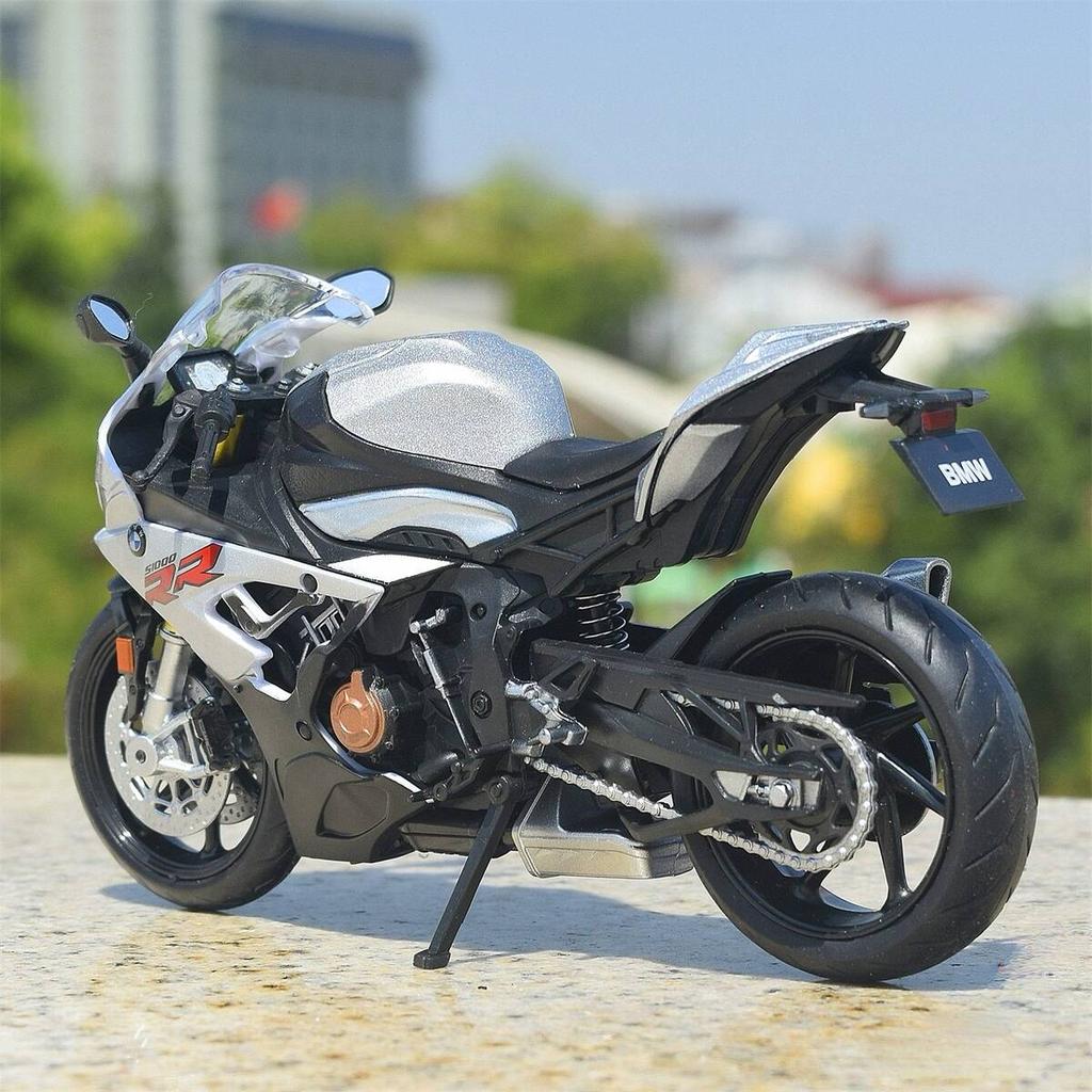 MotoGP BMW S1000RR Simulazione Moto da Corsa Squisito Diecast & Veicolo Giocattolo RMZ city 1:Modello da collezione in lega 12