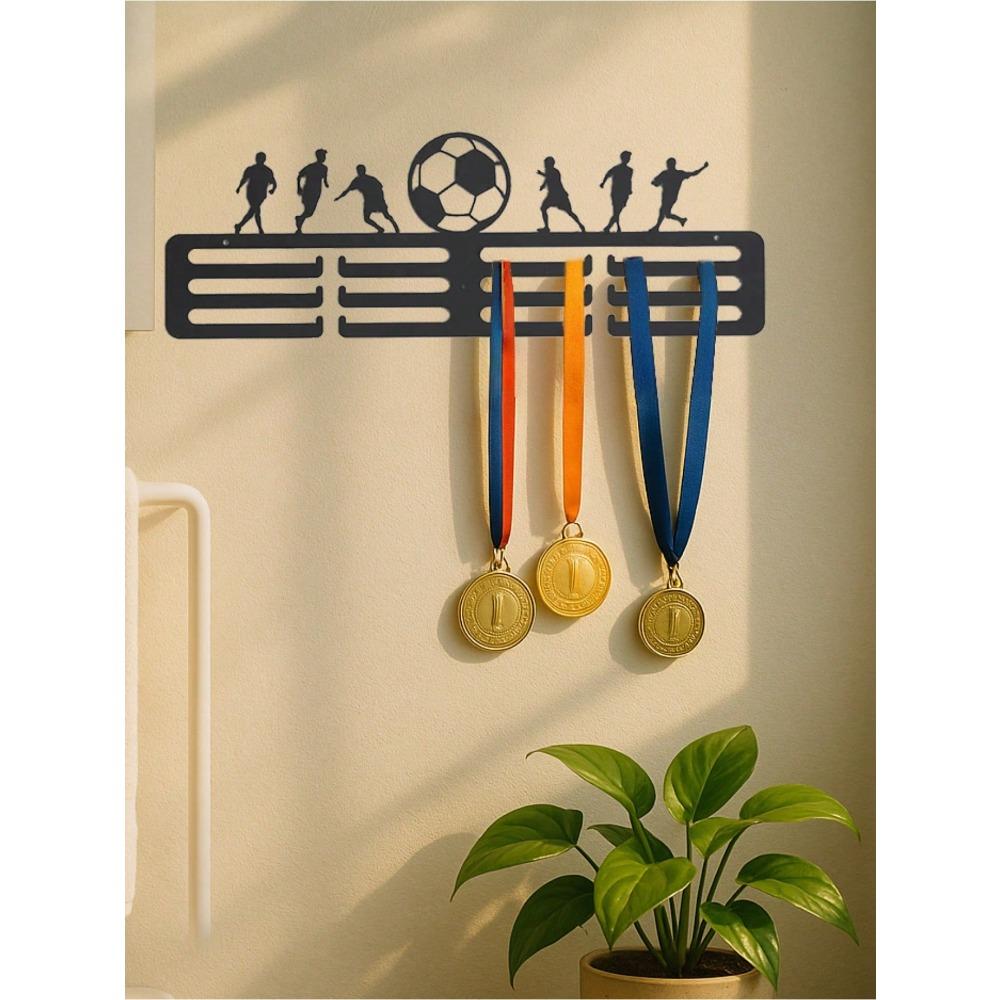Gothic Metal Wall Shelf Sports Decor Display Storage Durable Rustproof