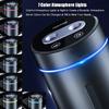 Car Diffuser,Ultrasonic Nano Dual Hole Humidifier,AI Intelligent Auto On/Off Builtin Battery,with 7 Color Atmosphere Lights,Portable Car Air