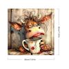 Paint By Numbers Kit On Canvas DIY Oil Art Cow Picture Home Wall Decor