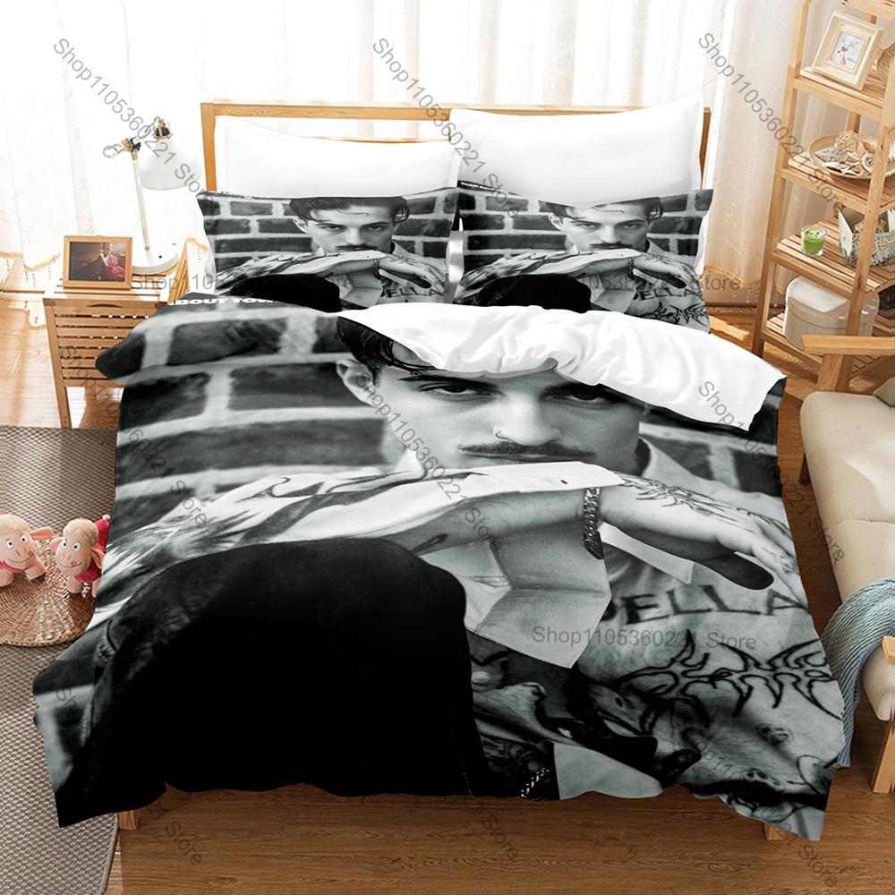 Funny Little Fears Album Cover Star Heart Tattoo Retro Portrait Print Duvet Cover + 2 Pillowcases Rock Fans 3pcs Bedding Set