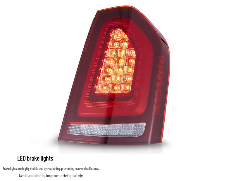 LED Taillight Assembly with Flowing Turn Signal for 11-14 Chrysler 300C
