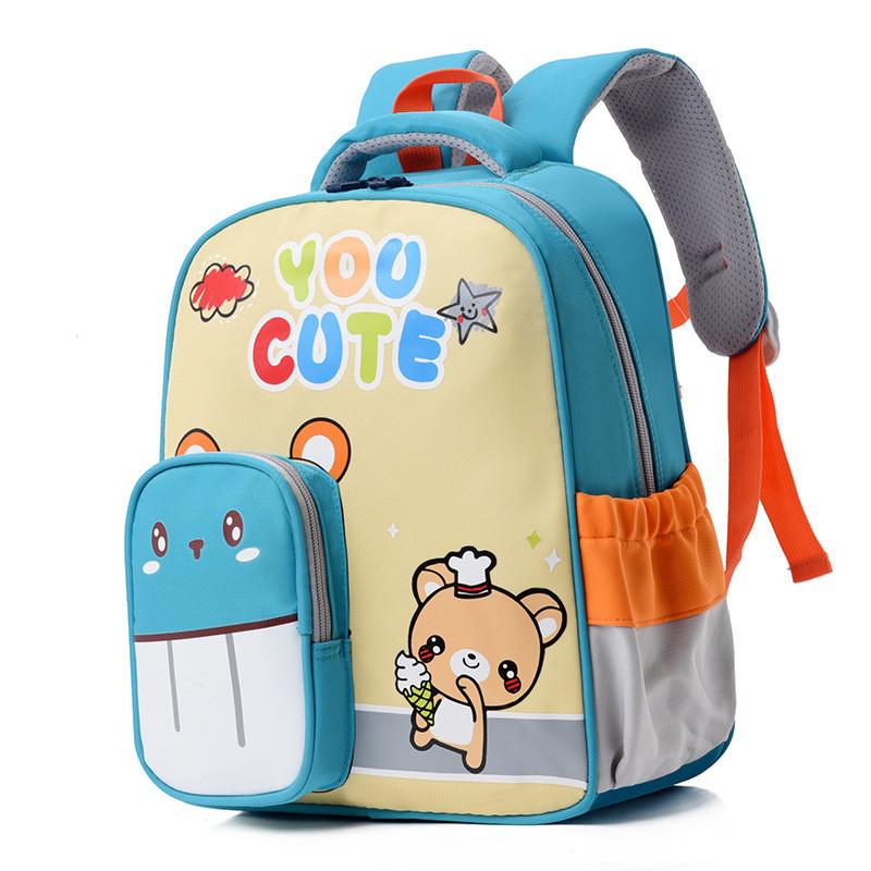 Breathable Cute Kindergarten Backpack For Kids Colorful Printed Children's School Bag
