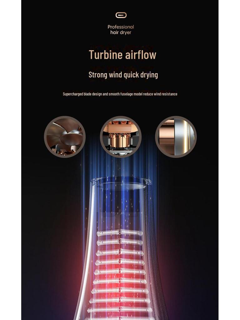 High-Power Hair Dryer with High Wind Speed for Dormitories - Ideal As a Gift