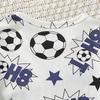 2-teiliges Set für Kinder Sommer Freizeit Sport Kurzarm T-Shirt und Shorts für Jungen und Mädchen Bequemes Rundhals-T-Shirt Lockere kurze Hose