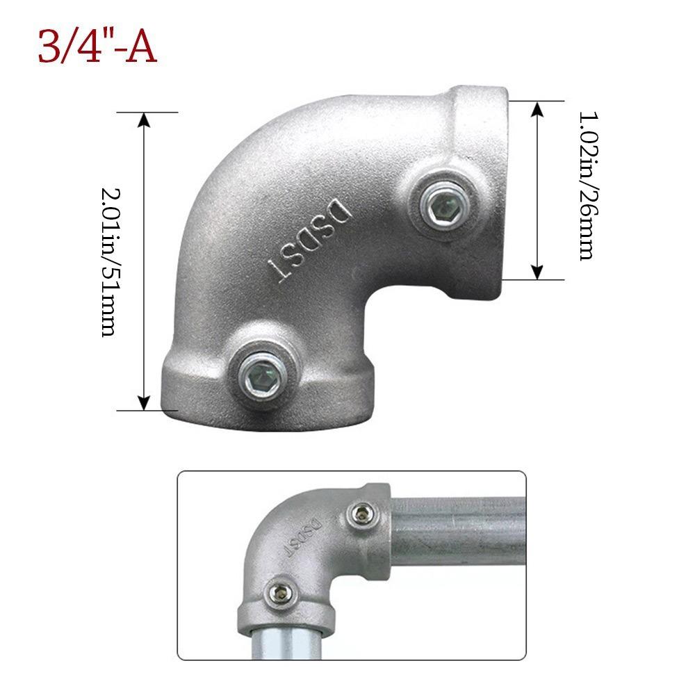 Fixed buckle Frame Fasteners Aluminum Alloy Steel Circular Pipe Connector  Steel Tube Shelf