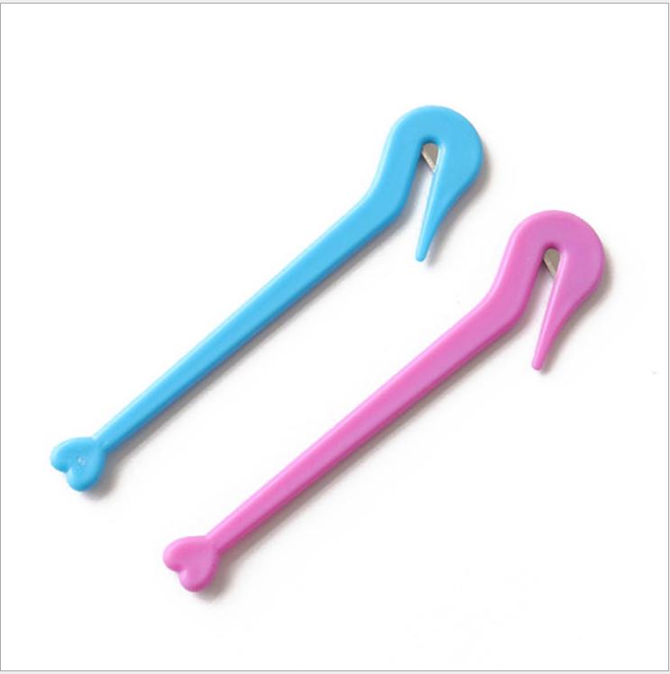 6pcs Color   Hair Bands Rubber Cutter Not Hurt Hair Rubber Band Remover Tool Salon Headwear Cut Knife Styling Accessories