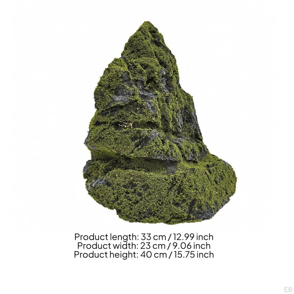 Landscape Rock with Lichen | Washable PU Foam, Artificial Rock, Easy to Clean, for Garden 1