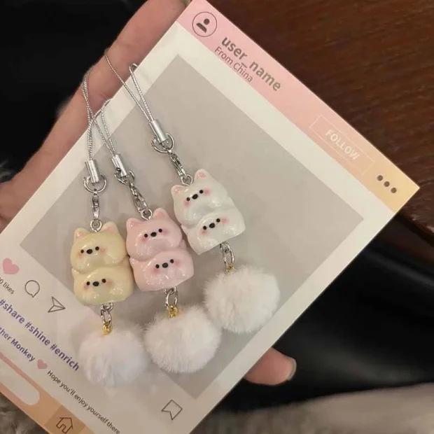 

West Highland Cartoon Pompom Phone Chain Keychain - Offers for Newcomers!