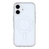 For iPhone 17 Magnetic Case TPU PC Clear Phone Back Cover with Lanyard Hole