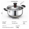 ASD 304 Stainless Steel Soup Pot with Glass Lid