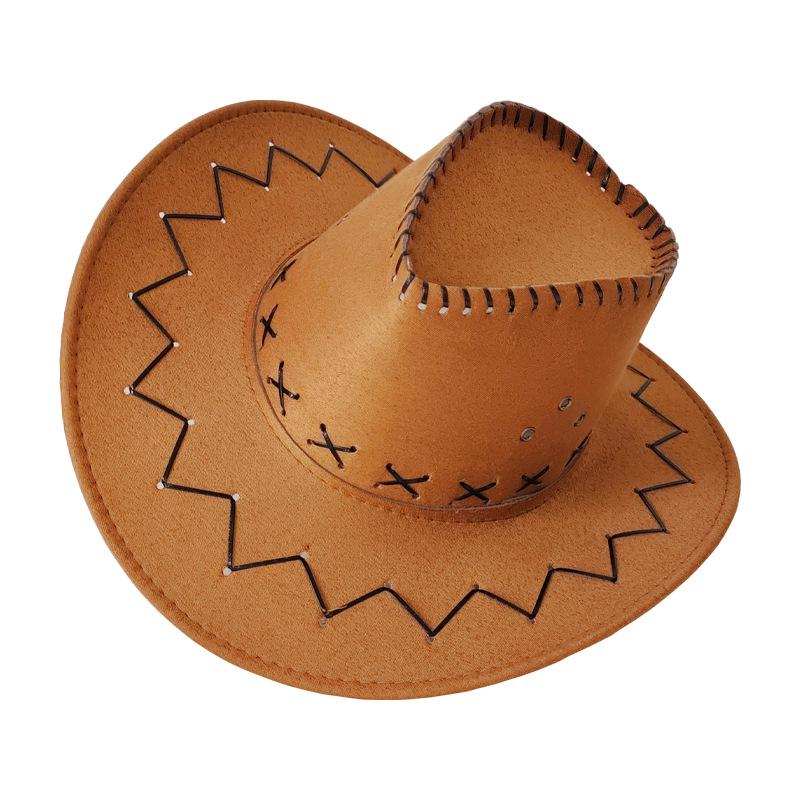 Western Prairie Stroh-Cowboyhut mit großer Krempe für Outdoor-Sommerreisen