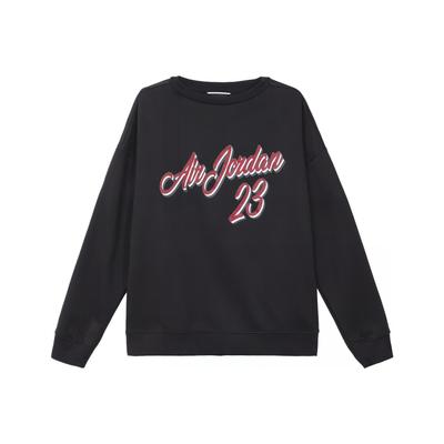 Remastered Print Fleece Crewneck Sweatshirt Men Tops Black CT6283-010