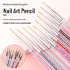 5-Piece Multi-Purpose Double-Ended Nail Art Rhinestone Pen Set with Colored Crystal Holders